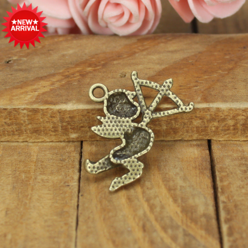 27x20mm Vintage Cupid Archer Alloy Charm Pendant