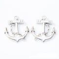 Nautical Chain Detail Anchor Metal Charms in Four Finishes view 6