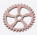 Five Spoke Gear Metal Charms in Five Finishes for Jewelry Making view 6