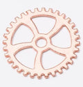 Five Spoke Gear Metal Charms in Five Finishes for Jewelry Making view 10