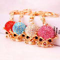 Rhinestone Skull And Crossbones Metal Keychain, Six Styles view 4