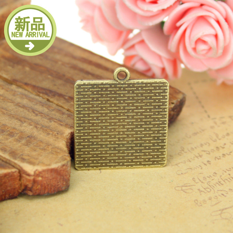20mm Scalloped Square Cabochon Tray Bezel Setting