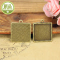Square Rope Edge Pendant Trays in Three Metal Finishes view 3