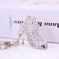 Openwork High Heel Metal Keychain With Split Ring And Lobster Clasp view 2