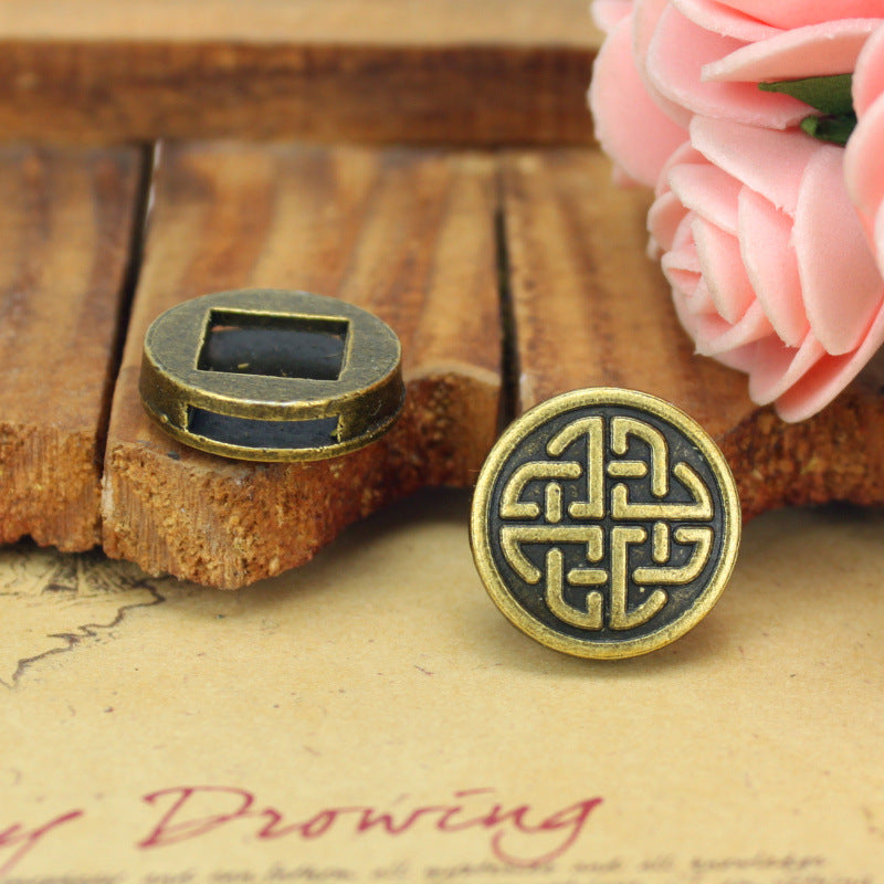 18mm Large Hole Alloy Bead for DIY Bracelets