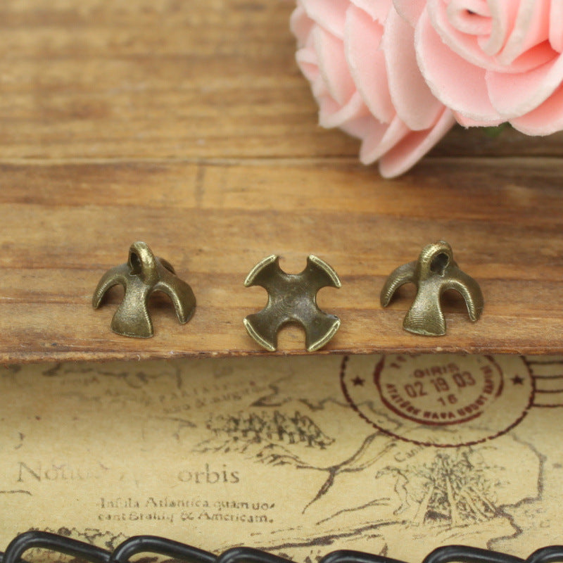 8mm Alloy Bead Cap Pendant Bail Jewelry Findings