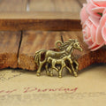 Vintage Alloy Horse and Foal Charm Pendant