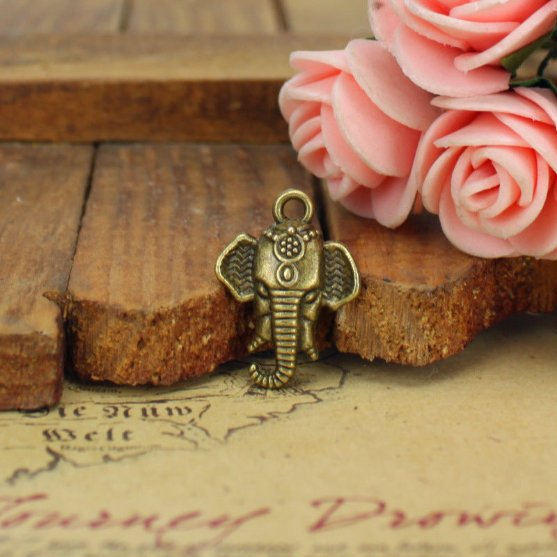 21x16mm Alloy Elephant Charm Pendant for DIY Jewelry