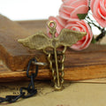 Winged Staff Emblem Metal Pendant Charm For Jewelry Making view 4