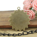 Sunburst Round Pendant Trays in Three Metal Finishes view 3