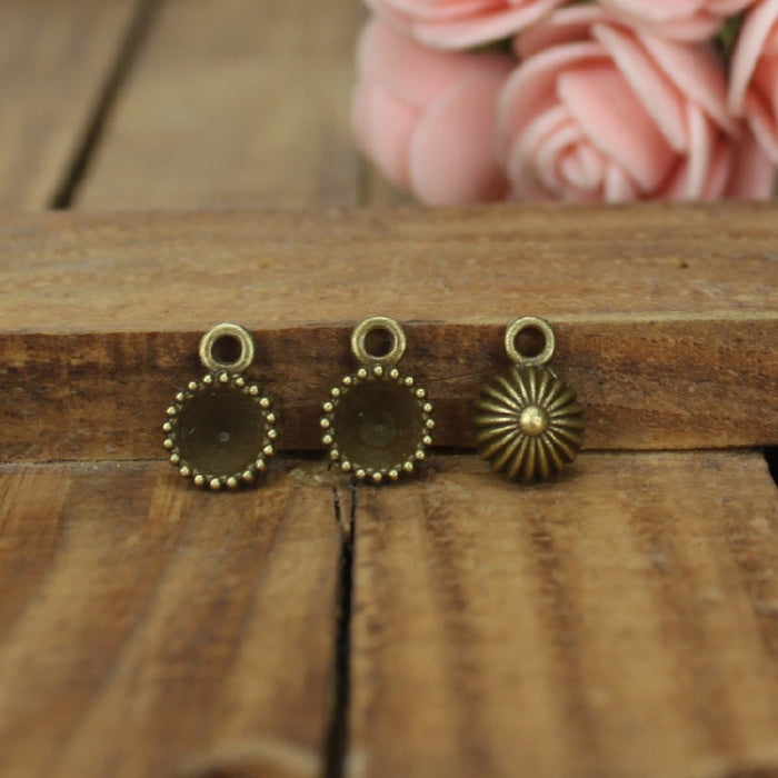 7.5mm Alloy Rhinestone Cup Setting Finding