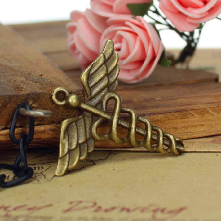 40mm Angel Wing Alloy Pendant Charm for DIY Necklace