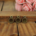 Tiny Sunburst Rhinestone Setting Jewelry Making Component view 3
