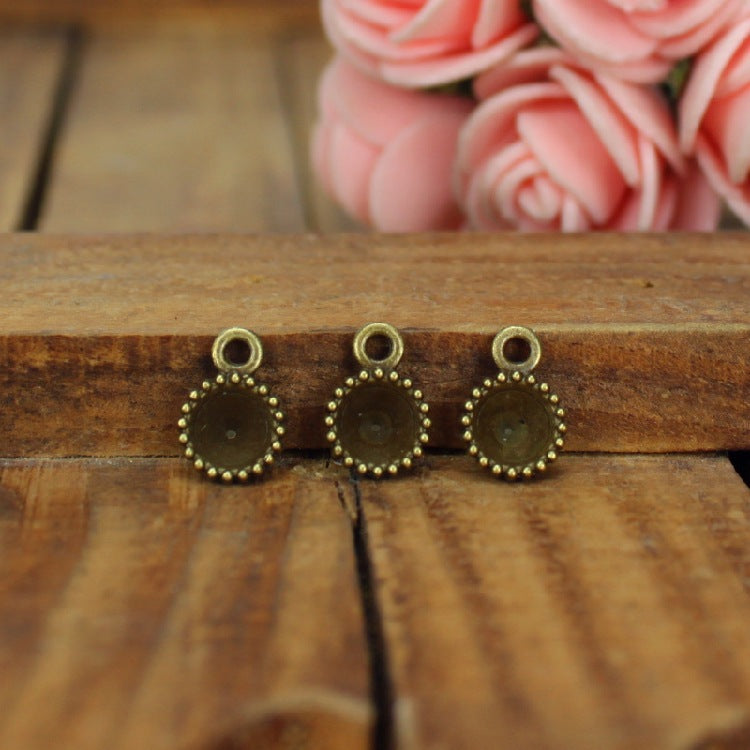 7.5mm Alloy Rhinestone Cup Setting Finding