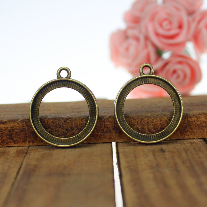 20mm Openwork Double-Sided Cabochon Tray Pendant Setting