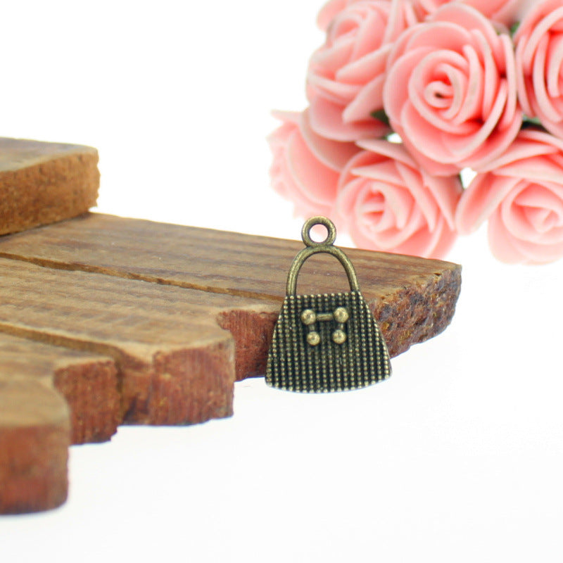 Vintage Handbag Alloy Charm Pendant 21x15mm