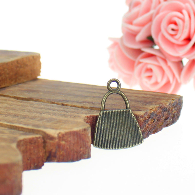 Vintage Handbag Alloy Charm Pendant 21x15mm