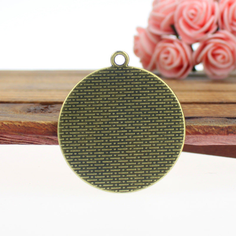 39mm Alloy Cabochon Tray Pendant for 30mm Round Cabochon