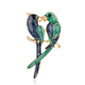 Green Blue Parrot Metal Brooch Pin for Jackets and Lapels view 6