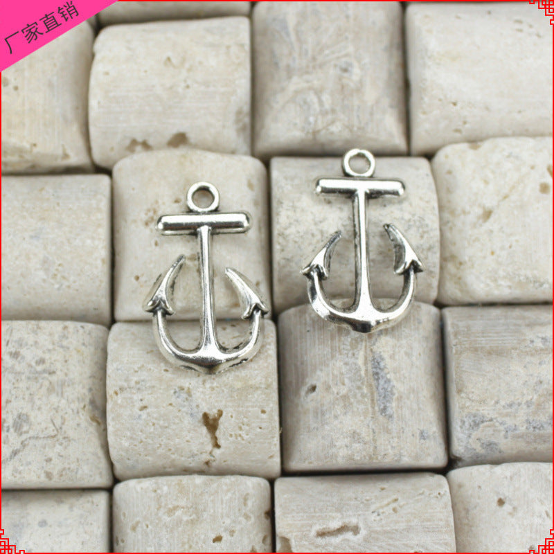 23x15mm Alloy 3D Anchor Charm Pendant for DIY Jewelry