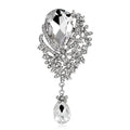 Blue Silver Tone Flower Crystal Three Designs Metal Brooch Pin 3 Pictured Designs 3 view 6