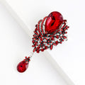 Blue Silver Tone Flower Crystal Three Designs Metal Brooch Pin 3 Pictured Designs 3 view 4