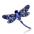 Aqua Green Dragonfly Seven Designs Metal Brooch Pin view 7