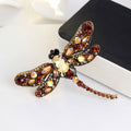 Aqua Green Dragonfly Seven Designs Metal Brooch Pin view 4