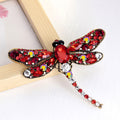 Aqua Green Dragonfly Seven Designs Metal Brooch Pin view 3