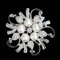 Gold Tone Silver Tone Flower Pearl Look Three Designs Metal Brooch Pin view 7