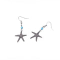 Eight Turquoise Bead Animal and Nautical Silver Hook Earrings view 10