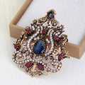 Gold Tone Silver Tone Crown Two Designs Metal Brooch Pin view 4