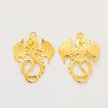 Curled Dragon Metal Charms in Six Finishes for Jewelry Making view 11