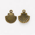 Scallop Shell Metal Charms in Seven Finishes for Jewelry Making view 7