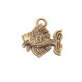 Detailed Goldfish Metal Charms in 2 Pictured Finishes view 5