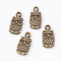 Small Bow Owl Charm Metal Jewelry Making Pieces In 2 Styles view 4