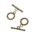 Twisted Rope Round Toggle Clasp Set in 2 Pictured Finishes view 5