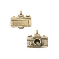 Detailed Retro Camera Metal Charms in Five Finish Options view 6