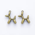 Balloon Dog Metal Charms in Five Polished Finishes view 6