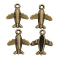 Three Dimensional Airplane Charm in 2 Metal Finishes for Jewelry Making view 6