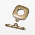 Rounded Square Toggle Clasp Set Metal Jewelry Making Component view 6