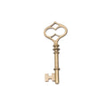 Heart Top Skeleton Key Charm Pendants in Four Finishes view 6