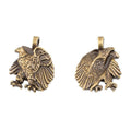 Antique Bronze and Silver Eagle Charms for Jewelry Making view 5