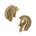 Decorative Horse Head Metal Charms in Three Finishes view 6