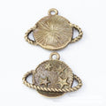 Antique Saturn Planet Metal Charms With Star Details view 4