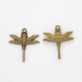 Straight-Wing Dragonfly Charm Metal Pendant for Jewelry Making view 6