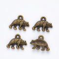 Walking Polar Bear Detailed Metal Charm in 3 Finishes view 6