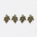 Layered Maple Leaf Charm in 6 Metal Finishes for Jewelry Making view 6