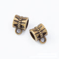 Bow Bail Bead Metal Jewelry Components in 8 Distinct Finishes view 7