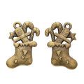 Candy Filled Christmas Stocking Charms in Two Finishes view 5
